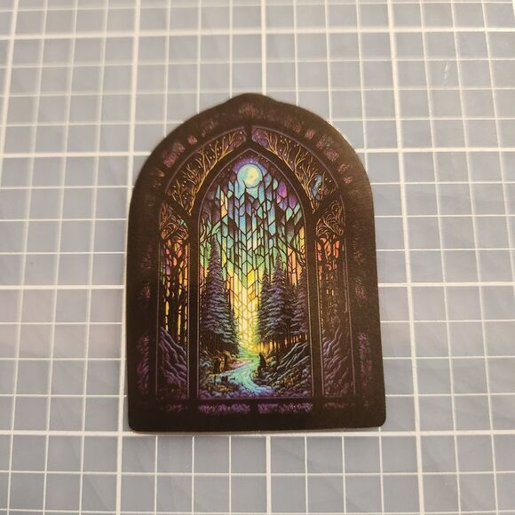 10 for $10 Sticker Stained Glass Gothic Witchy Beautiful Details - Picture 1 of 2